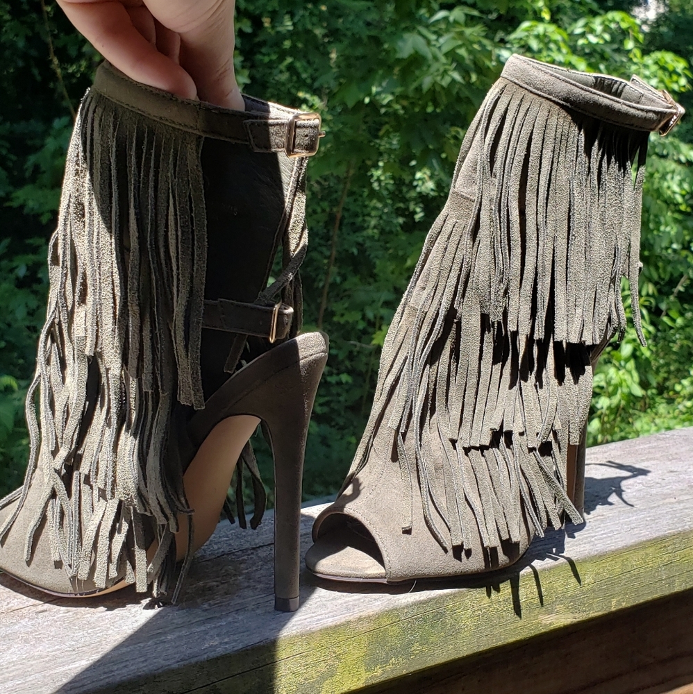 Liliana Faux Suede Fringe Boots 😍 - Picture 11 of 14